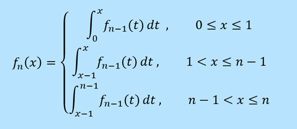integral to recursively generate f n 
